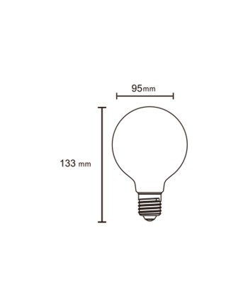 BOMBILLA LED OPAL G95 - E27 – 6,5W - 4000K